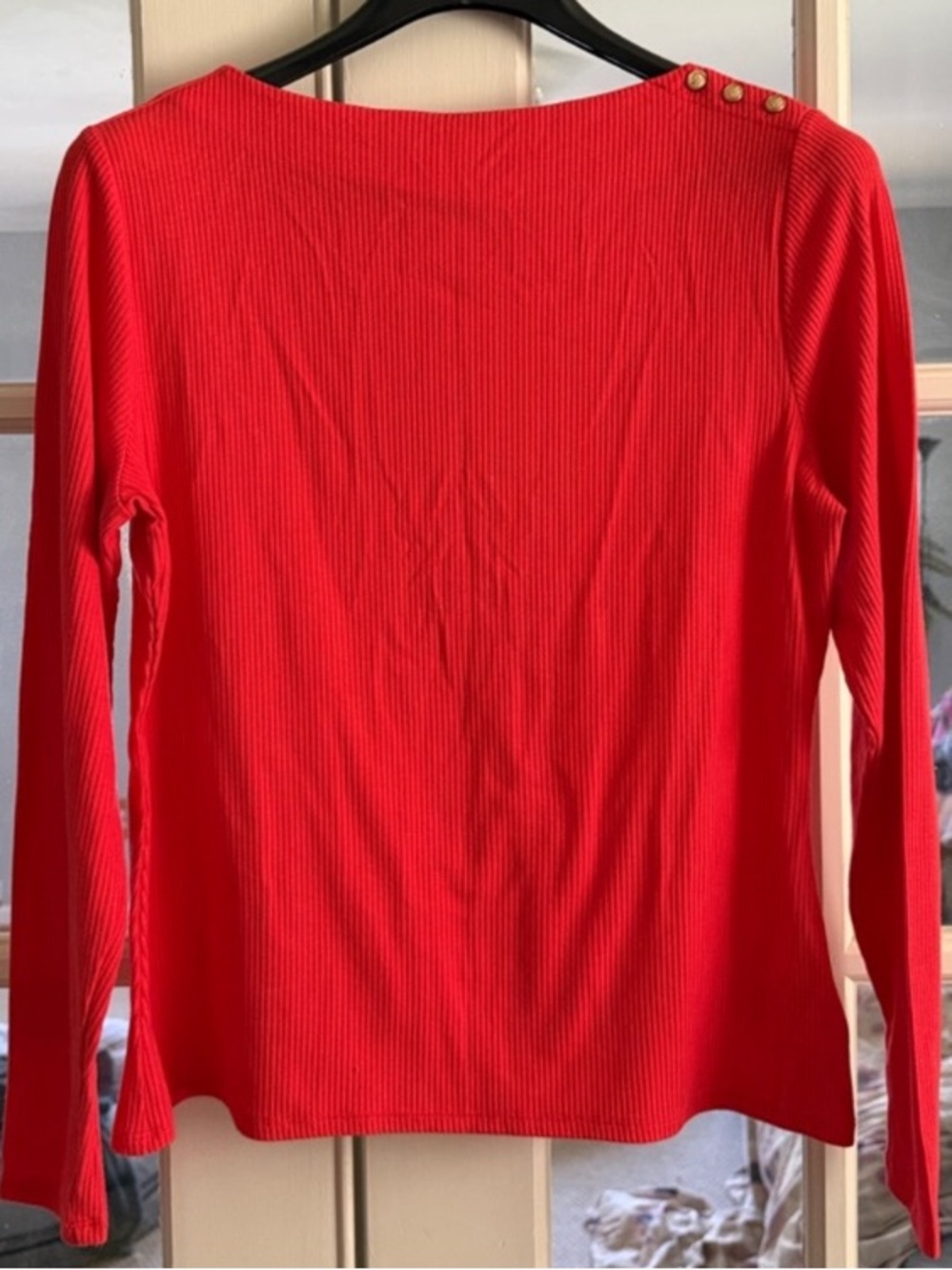 Free Assembly Boatneck Ribbed Top NWT